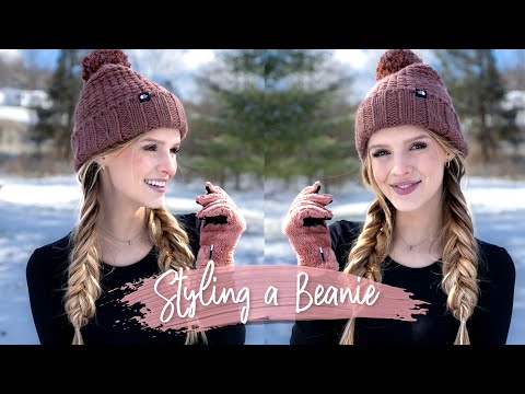 HOW TO STYLE A BEANIE | Hair Tutorial ❄️☃️