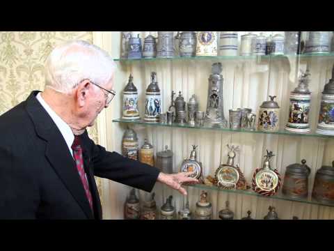 Mr. Wilbur Feltner and His Collection of Beer Steins