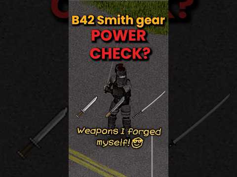 Blacksmith Weapons Power Test in Project Zomboid Build 42