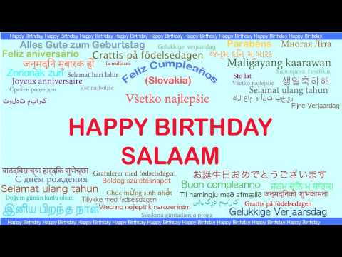 Salaam   Languages Idiomas - Happy Birthday