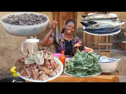 HOW TO MAKE AUTHENTIC BLACK SOUP RECIPE !! || AFRICAN CUISINE - AFRICAN FOOD...