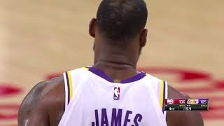 Final Minutes Lakers vs Hawks, DRAMATIC ENDING!