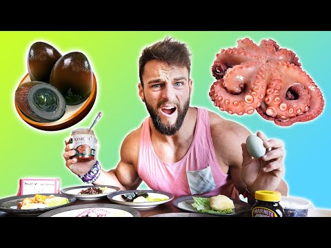 Bodybuilder Tries the World's Weirdest Healthy Foods