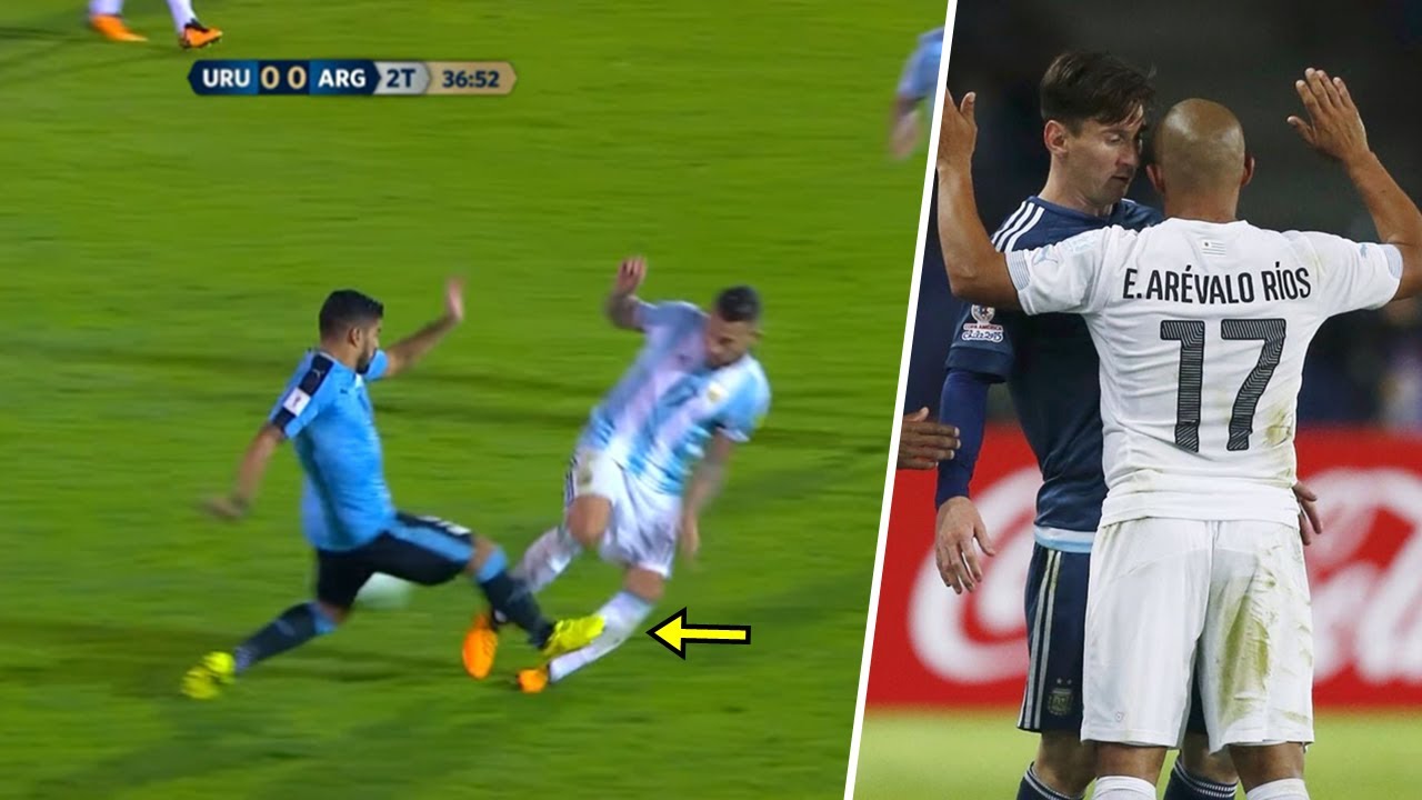 River Plate Derby | Argentina vs Uruguay | Fights, Red Cards and Fouls