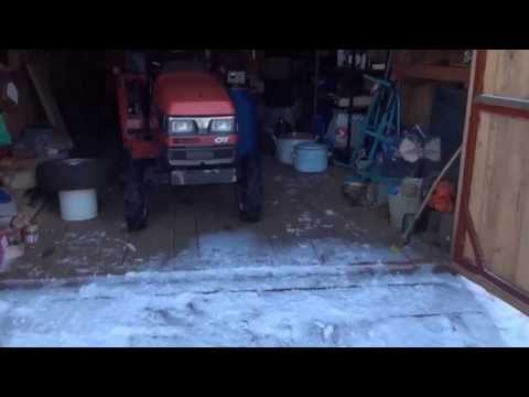 ЯПОНСКИЙ МИНИТРАКТОР - ХОЛОДНЫЙ ПУСК