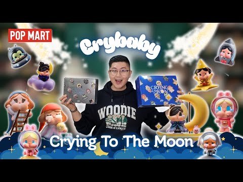 NEW POP MART CRYBABY CRYING TO THE MOON 🌙 Full Set Unboxing + Review