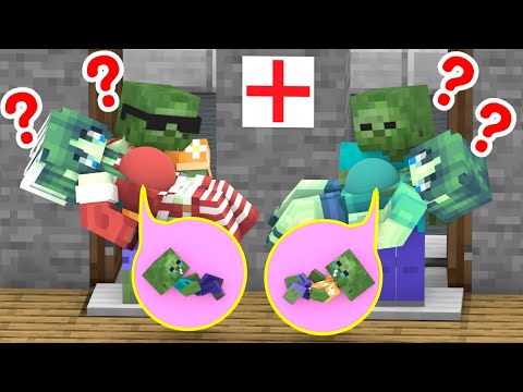 Poor Zombie Boy And Rich Zombie Gangster Take Their Wives To Give Birth, But...