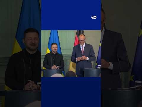 Merz jokingly insults 'German technology' at Zelenskyy presser | DW News