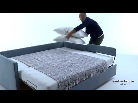 Divano letto estraibile, letto a scomparsa matrimoniale - Sofa bed, hide a bed