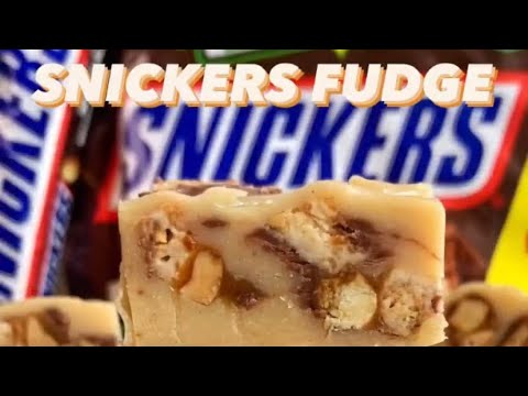 4-INGREDIENT SNICKERS PEANUT BUTTER FUDGE 😍😋