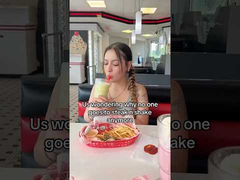 Steak ‘n shake is so good🥹 #steaknshake #resturant