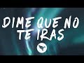 Luis Fonsi - Dime Que No Te Irás (Letra / Lyrics)