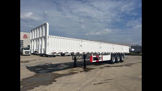 3 Axle Bulk Cargo Transport Side Wall Semi Trailer grain semi-trailer for sale - Image 4 | Autoline PK New 3 Axle Bulk Cargo Transport Side Wall Semi Trailer grain semi-trailer | Image 4 - Autoline