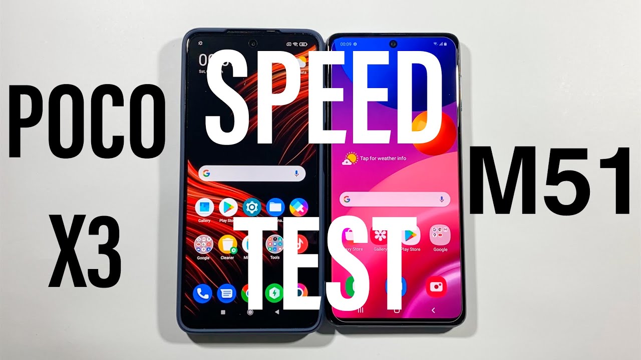 Xiaomi Poco X3 vs Samsung M51 Comparison Speed Test