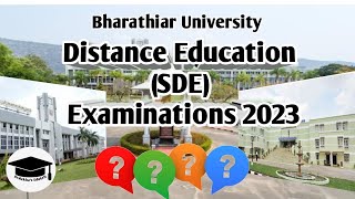 Distance Education (SDE)Exams 2023 - Bharathiar Un