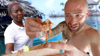 Belizean SEAFOOD MOUNTAIN in San Pedro, Belize!
