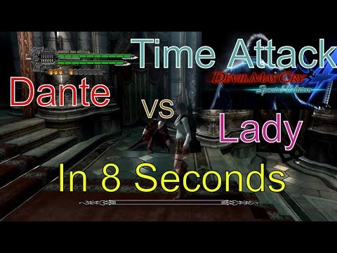 Devil May Cry 4 Special Edition Mission 1 Lady VS Dante Time Attack(Speedkill) In 8 Seconds [DMC4SE] Video