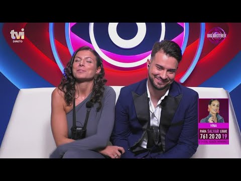 Amor no ar! Francisco Monteiro e Márcia assistem às imagens mais carinhosas da semana | Big Brother
