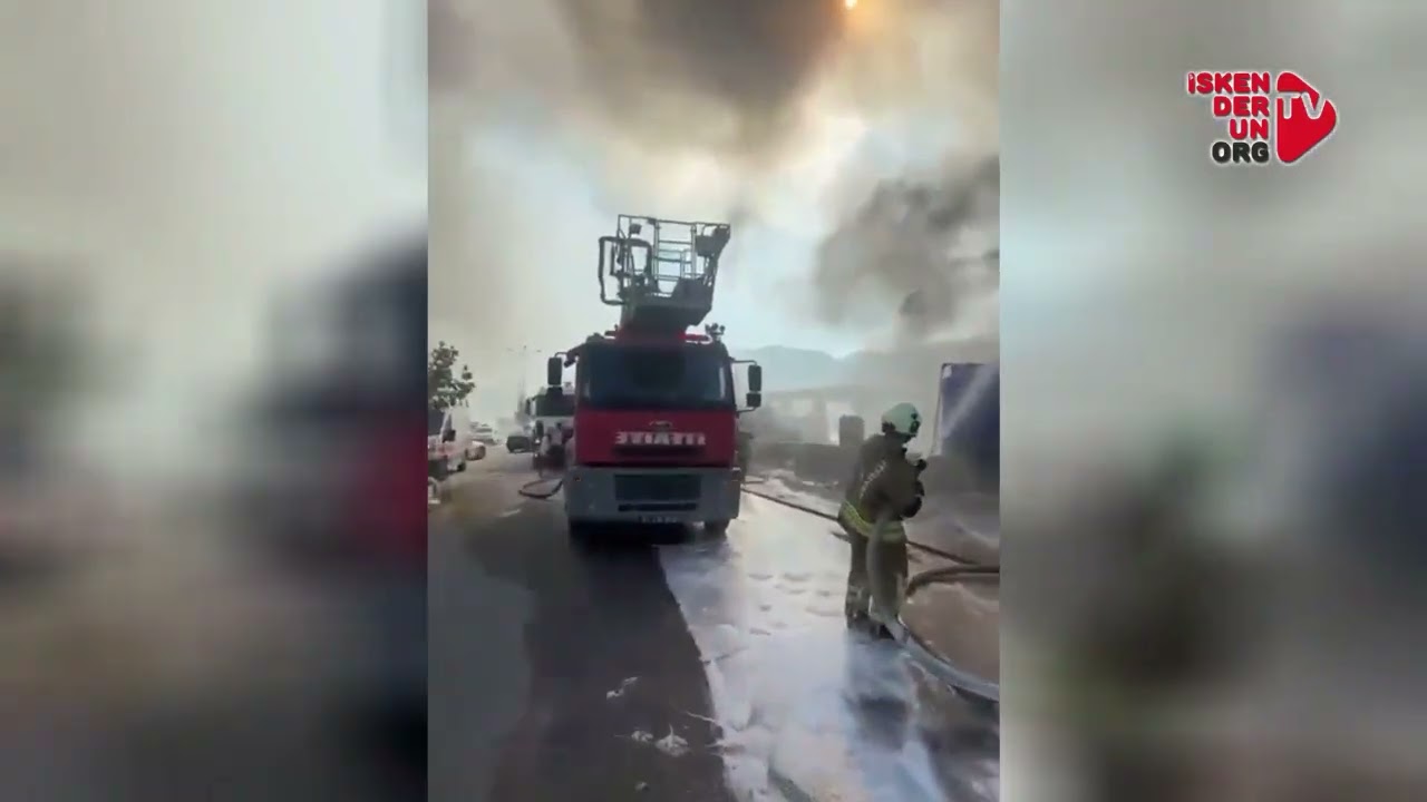 Çekmece Mahallesi'nde İşçilerin Kaldığı Konteynerde Yangın