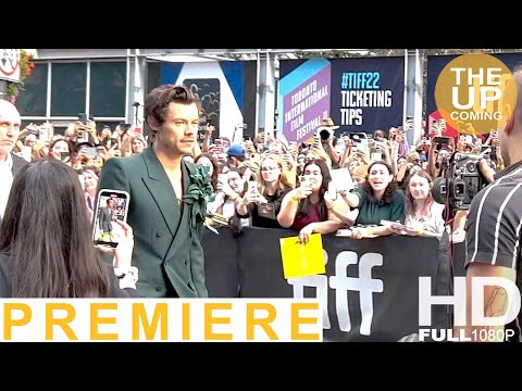 Harry Styles arrival & fans greeting My Policeman premiere at TIFF