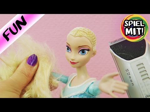 ELSA mit GLATZE!!! | HEFTIGE VERÄNDERUNG - FROZEN EISKÖNIGIN beim FRISEUR | FAIL