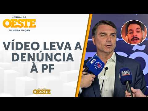 Vídeo prega morte de Flávio e familiares; deputado aciona Polícia Federal
