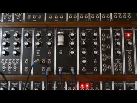 Geiger counter synth module with uranium ore