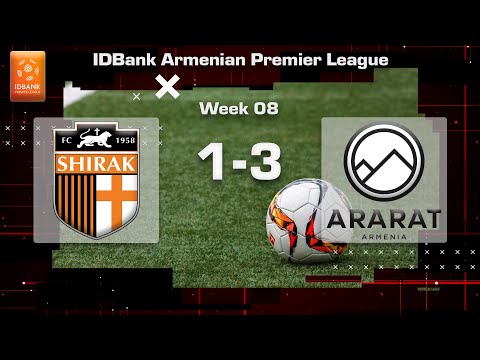 Shirak - Ararat-Armenia 1:3, IDBank Armenian Premier League 2023/24, Week 08