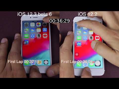 iOS 12.3 beta 6 vs iOS 12.2 speed test on iPhone 6s | iSuperTech