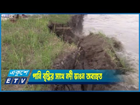 যমুনার পানি বৃদ্ধির সাথে নদী ভাঙন অব্যাহত