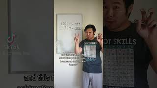 Try this strategy when subtracting from a number with a line of zeros