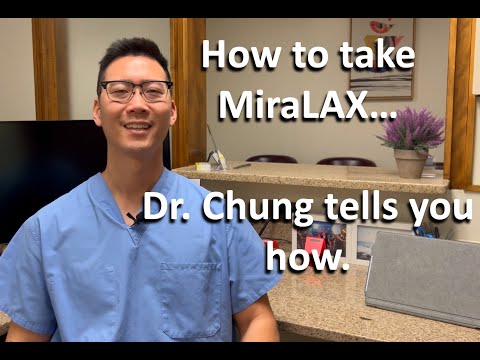 How to take Miralax for your constipation, hemorrhoids, and fissures.
