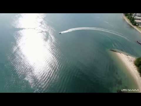 日本三景天橋立をドローン空撮。Drone aerial view of Amanohashidate, one of the three most scenic spots in Japan