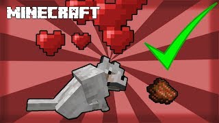 HOW TO BREED DOGS IN MINECRAFT! 1.15