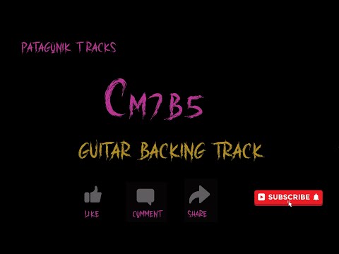 Guitar Backing Track Cm7b5  - C minor half-diminished  - VAMP