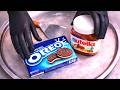 OREO Nutella Ice Cream Rolls ASMR