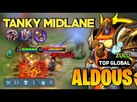 TANKY! Aldous Best Build 2023 [ Aldous Top Global Gameplay ] By Zulu - Mobile Legends