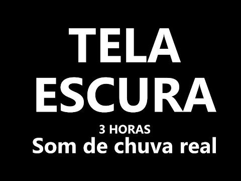 Som de chuva real para dormir 3 HORAS TELA PRETA  Relaxing REAL RAIN SOUNDS for deep sleep