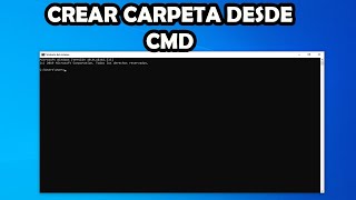 CREAR CARPETA O DIRECTORIO DESDE CMD/SÍMBOLO DE SISTEMA DE WINDOWS/CONSOLA