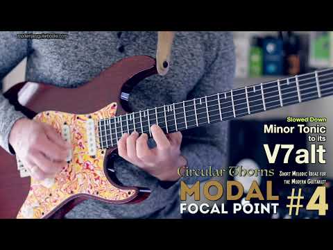 Modal Focal Point #4 (Circular Thorns) - intervallic modern line between a minor tonic and its V7alt