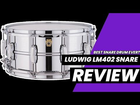 Ludwig LM402 Supraphonic 6.5x14" 10-Lug Aluminum Snare Drum 1985 - Present - Chrome-Plated image 2