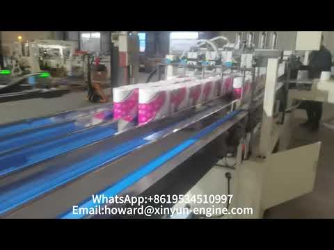 4rolls toilet tissue paper roll packing machine