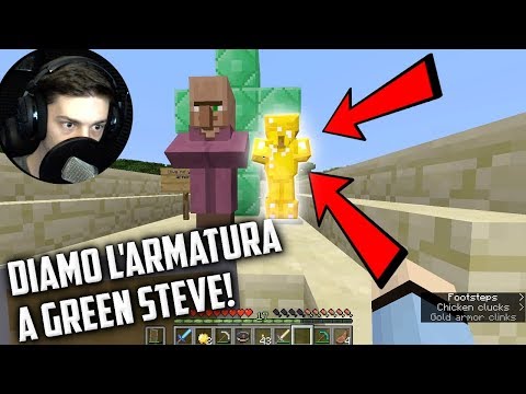 DIAMO L'ARMATURA A GREEN STEVE! - MINECRAFT ITA - PARTE 6