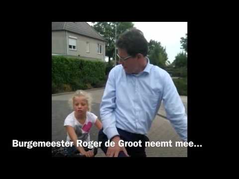 Burgemeester Roger de Groot op de tandem met Maaike #beactivechallenge