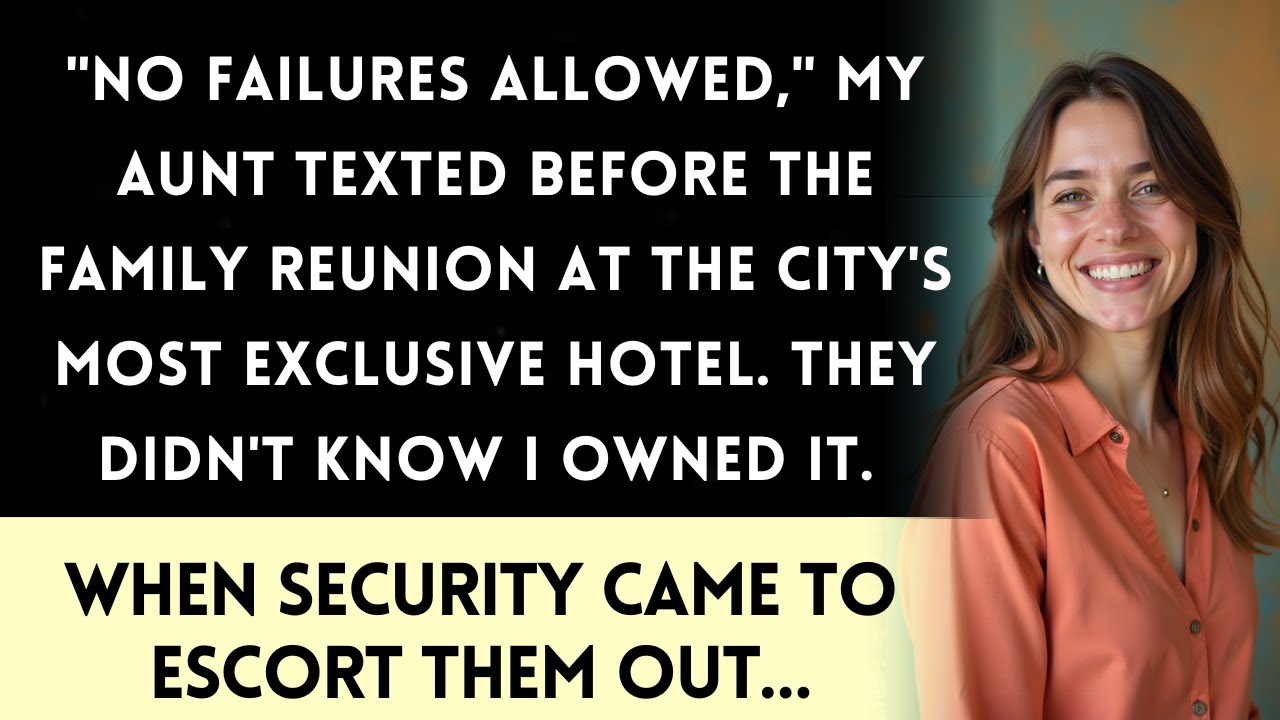 My Family Banned Me From The Reunion Because I "Failed"—Then They Saw My Name On The Building