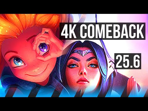 ZOE vs IRELIA (MID) | 4k comeback, Godlike | KR Master | 25.6