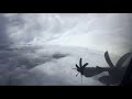 USAF C-130 Hercules captures incredible footage from inside the eye of the hurricane Melissa. 