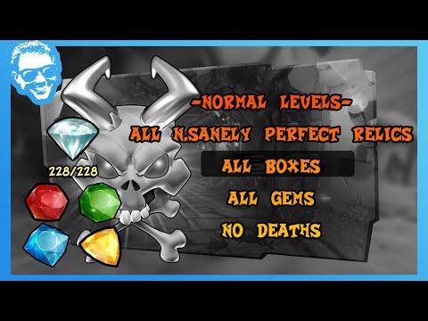 ALL N.SANELY PERFECT RELICS - NORMAL LEVELS - ALL GEMS - ALL FLASHBACK TAPE - Crash Bandicoot 4 [4k]
