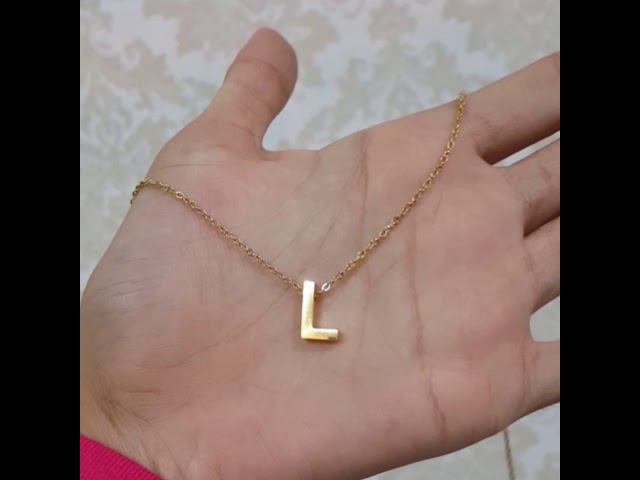 Jual Kalung Nagita Titanium - Huruf A-Z Aksesoris Inisial