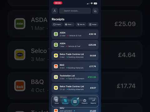 TradeDocket: Receipt Scanner